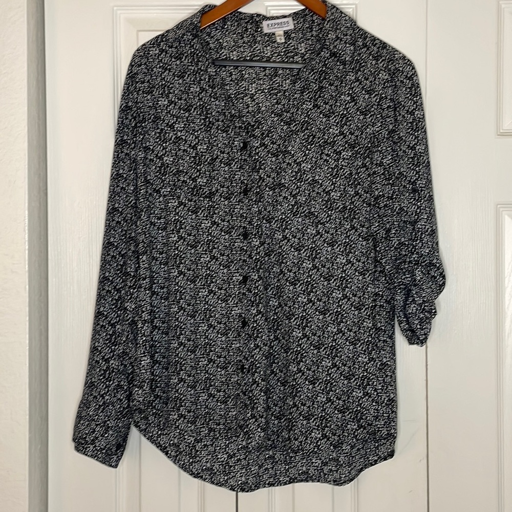 Express Portofino Long Sleeve Blouse